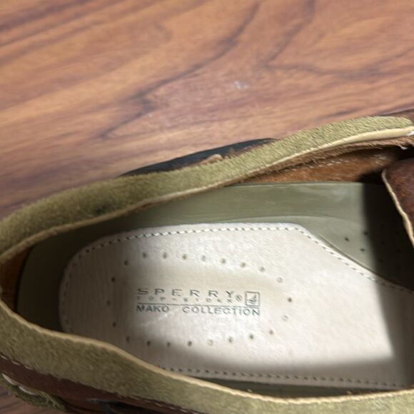 Sperry Topsider Mako Canoe Moc Boat Shoe in Amaretto Leather. Size 13W. - Picture 5 of 9